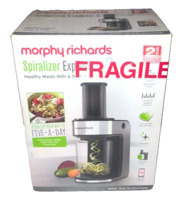 Morphy Richards Spiralizer Express 432020 Silber - Brandneu geöffnete Box