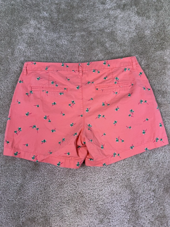 Pantalones Cortos Para Mujer Old Navy Coral Con Palmeras Talla 10 Verano Tropical E388 Foto 3 de 4