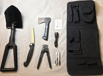 Gerber Off-Road SUV Survival Kit Shovel Hatchet Saw Multi-Tool Flashlight