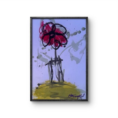 HASWORLD ORIGINAL Blumen Vase ABSTRAKTER EXPRESSIONISMUS GALERIE IMPRESSIONISMUS