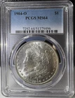 1904-O $1 Morgan Silver Dollar PCGS MS64 (496)