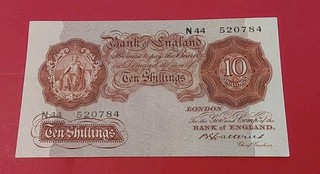 B223 Rare Catterns 10/ Note N44 1930 Type vf