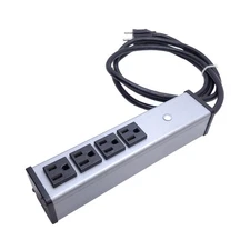 Wiremold UL101BC Plug-In Outlet Center Unit, 4-Outlets, 120VAC 15A, NEMA5-15