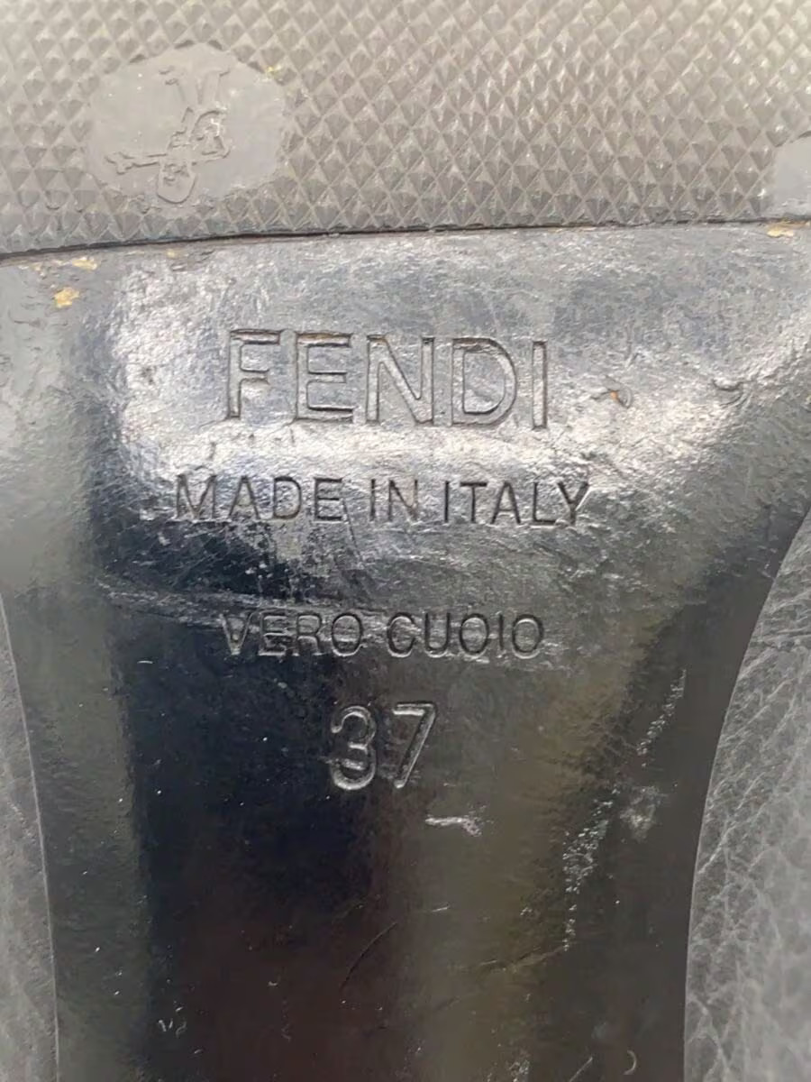 Fendi Pumps 37 Blk Leather Jli49 thumbnail 5