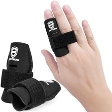 2 Pack Finger Sleeves Protectors, Finger Buddy Bands Adjustable Trigger Finge...