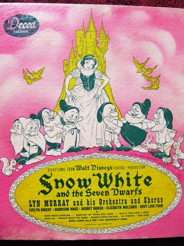 WALT DISNEY 1939 SNOW WHITE the Seven Dwarfs EMPTY ALBUM DECCA A-368 Lyn Murray