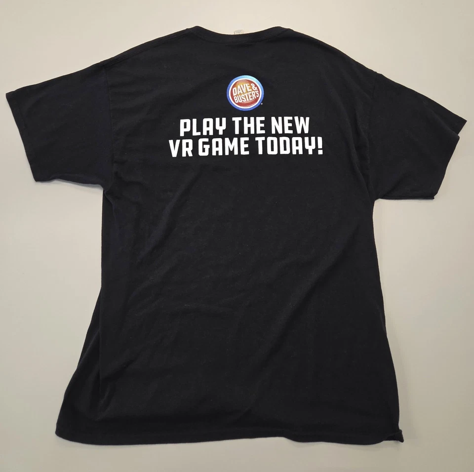Camiseta promocional Dave & Buster’s Terminator Guardian of Fate VR para hombre XL negra Foto 2 de 4
