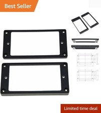 Essential Medium-Size Humbucker Pickup Rings - Stylish Black for Guitarists