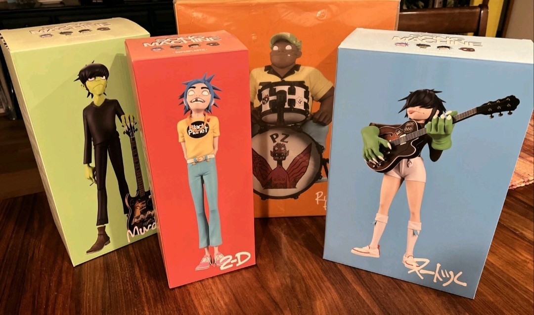Gorillaz SUPERPLASTICフィギュアセット 4体セット Gorillaz Superplastic 4 Figure set, 2-d and RARE Geep w/Boxes +
