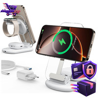 Ladestation 3 In 1 Mag Safe FüR Apple Watch Iphone Airpods Schreibtisch ZubehöR