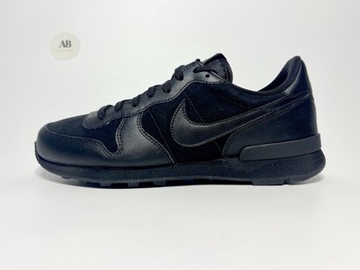 Nike Internationalist ID Waffle Premium Leather Suede Triple Black UK Size 7
