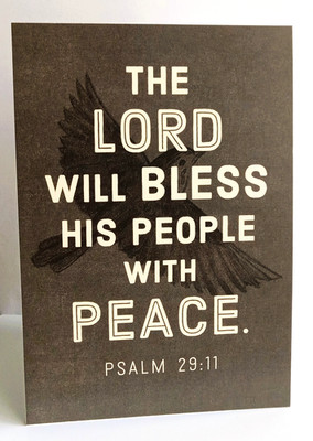 The Lord Will Bless His People Greeting Card