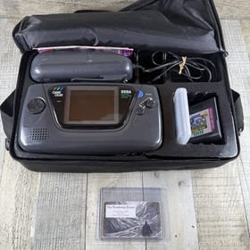 Sega Game Gear Console Bundle 2 Games Sonic 2 & Tails Combo/NHL All-Star Read
