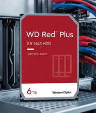 Western Digital WD Red Plus 6 TB WD60EFPX , 3.5" (8.9cm) Festplatte