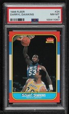 1986-87 Fleer Darryl Dawkins #24 PSA 8 s6i
