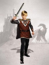 Warrior Knight Medieval Guard Boy Fancy Dress Up Halloween Child Costume