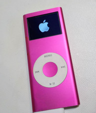 Apple iPod Nano 2nd Generation A1199 4GB Pink Tested working Bad Battery