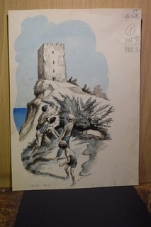 Polese original illustration for Il Vittorioso 33x45cm approx