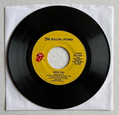 THE ROLLING STONES - MISS YOU / FAR AWAY EYES - 7'' Vinyl 45 - 1978 - RS 19307
