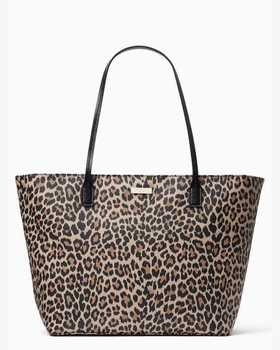 Kate Spade New York Shore Street Leopard Margareta Large Handbag WKRU5355 NWOT - Picture 13 of 16