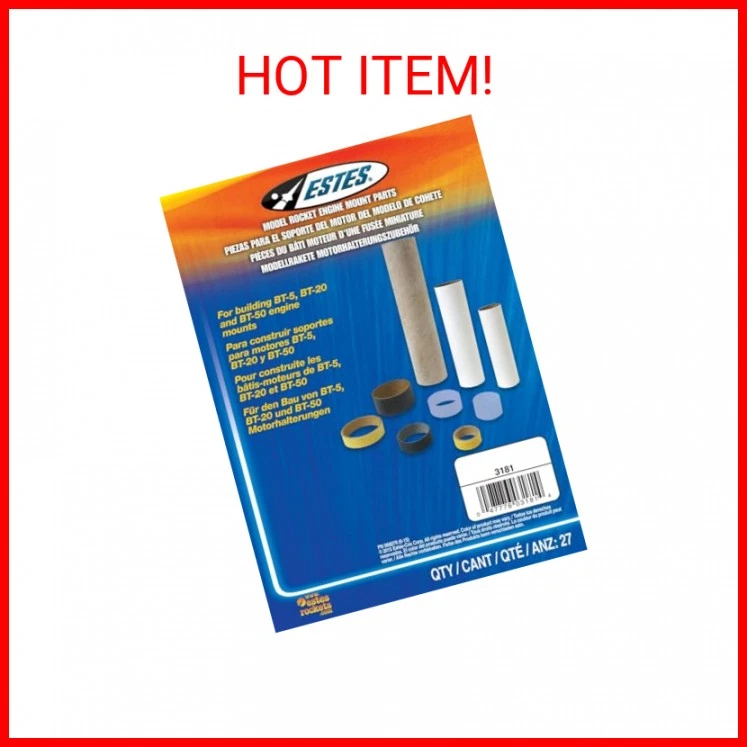 Piezas de montaje de motor Estes Rockets 3181 BT5, BT20, BT50, para cohetes modelo, (27pie Foto 2 de 2