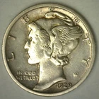 1929 S Mercury Silver Dime XF Coin Circulated Extra Fine Condition