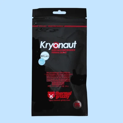 Thermal Grizzly Kryonaut - Pâte thermique 12,5 W/m-K, Seringue 1g, Graisse - Photo 1/3