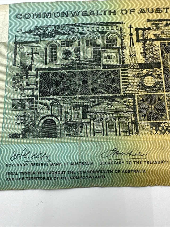 1968 Commonwealth Of Australia  $10  BankNote PHILLIPS / RANDALL  🇦🇺 SUH555151 - image 4 of 4