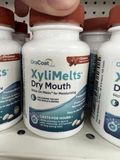 Oracoat XyliMelts Dry Mouth Relief Oral Adhering Discs, Cinnamon Flavor, Xylitol