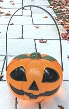 Vintage Halloween Jack-o-Lantern Pumpkin Light Up Decor Blow Mold