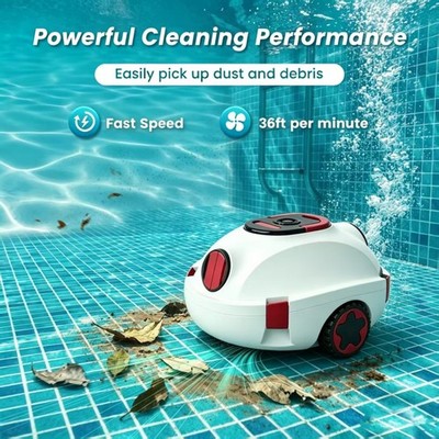 INSE Y10 Robotic Pool Cleaner,39000Pa Strong Suction , 3.5L Filter Basket
