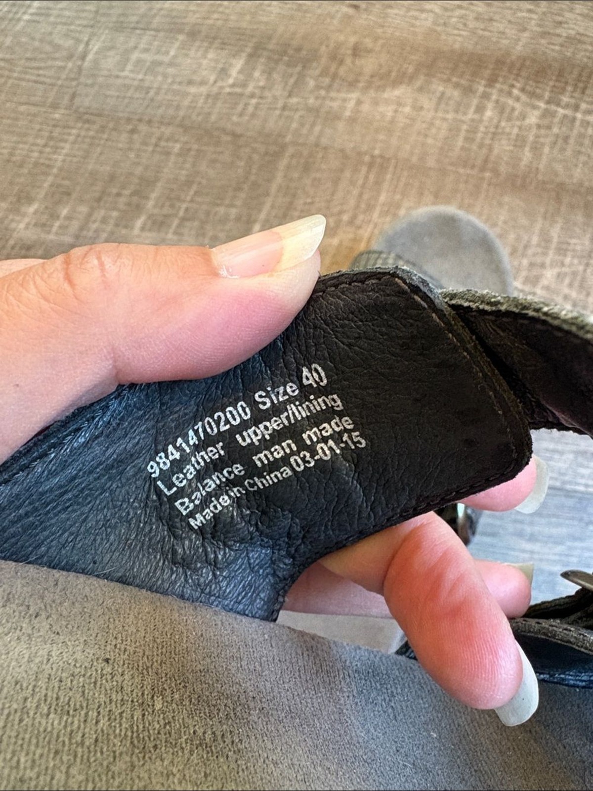Dansko Sophie Wedge Sandals Womens 9.5/10 (40) Gray/Black Leather Double Strap image 10