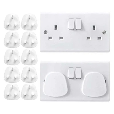 5/10/30x Baby Proofing UK Plug Covers Kids/Child Safety Socket Cover Protector