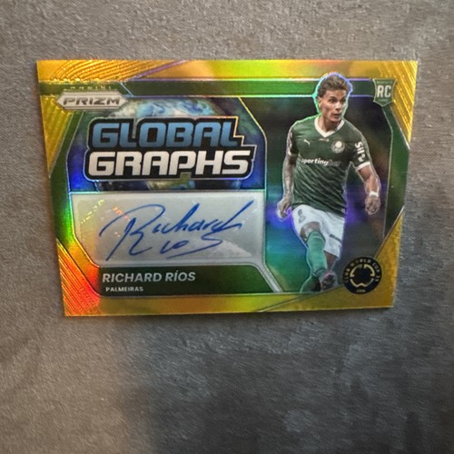 2025 Prizm Club World Cup Soccer Richard Rios Gold Auto Rookie 8/10 🔥🔥