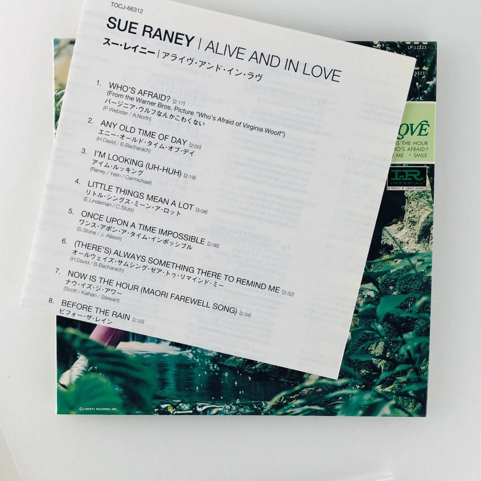 Sue Raney Alive And In Love CD Japan Paper Sleeve Remaster Burt Bacharach Vocal - Image 3 of 4