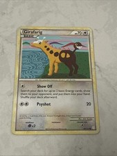Pokemon HeartGold SoulSilver Card  64/123 Girafarig on eBay