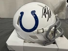 RILEY LEONARD signed auto INDIANAPOLIS COLTS Mini Football Helmet w/ COA JSA