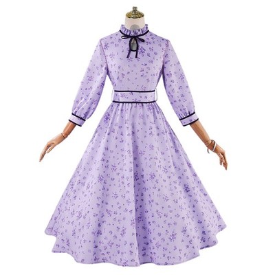 Anime Frieren: Beyond Journey's End Fern Cosplay Purple Dress Halloween Skirts