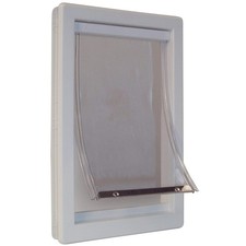 Medium Insulated Sliding Glass Pet Door with Telescoping Frame 7" x 11" Flap