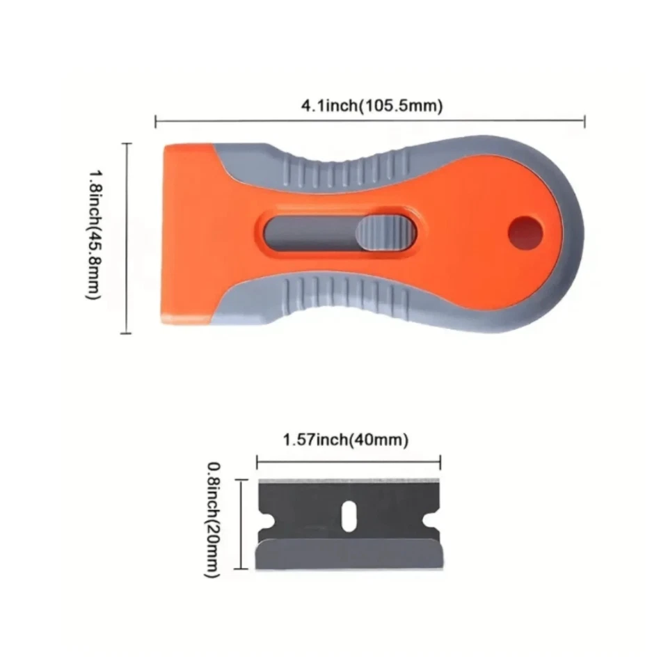 Razor Scraper Tools with 10 Blades Multipurpose Removal Two Tone Cleaning Tools - Image 3 of 4