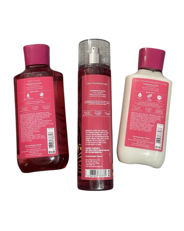 “Bali mango” 3 pcs set from bath and body works - Image 2 of 2