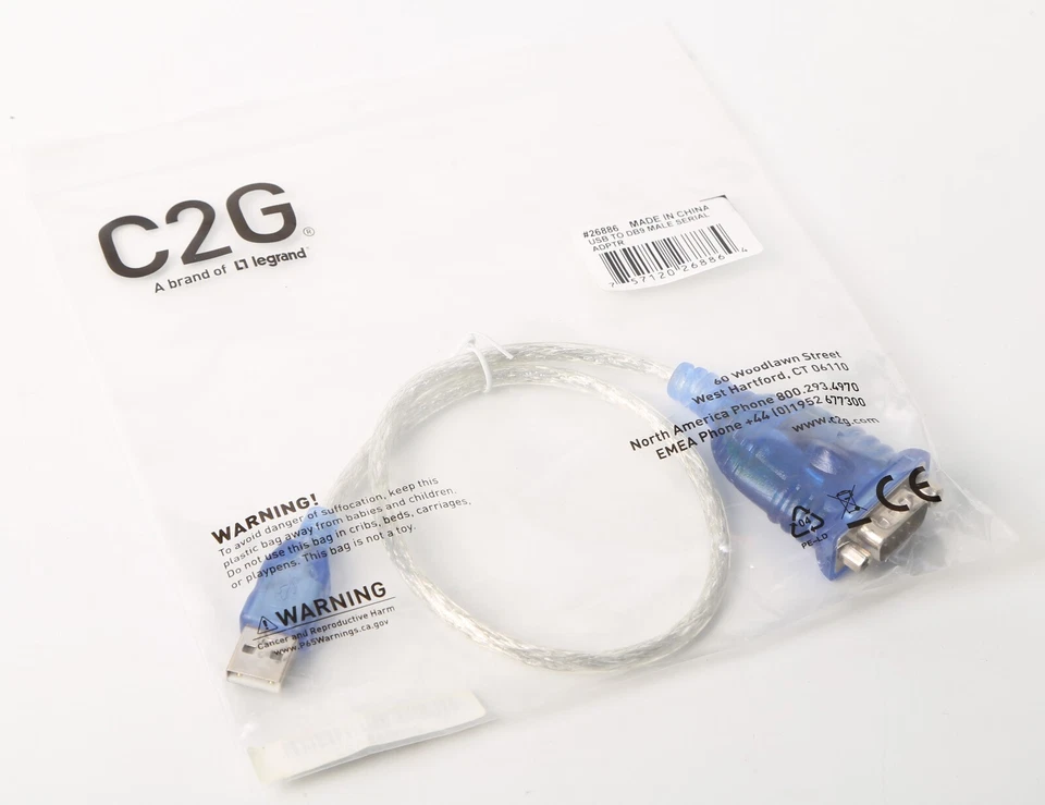 Box of 10 1.5ft (0.46m) USB to DB9 Serial RS232 Adapter Cables (New) - Image 3 of 4