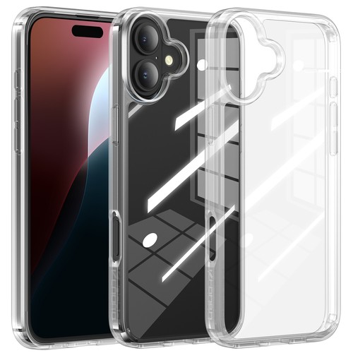 iPhone 16/16 Pro Max Clear Case- Transparent Silicone Cover,Slim & Protective US - Picture 15 of 62