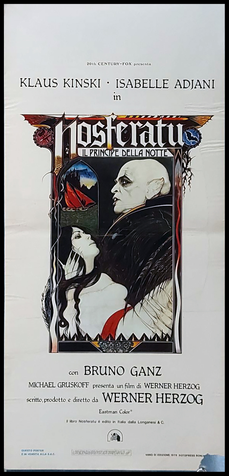 Locandina originale film Nosferatu, il principe della notte (1979) - Regia di Werner Herzog