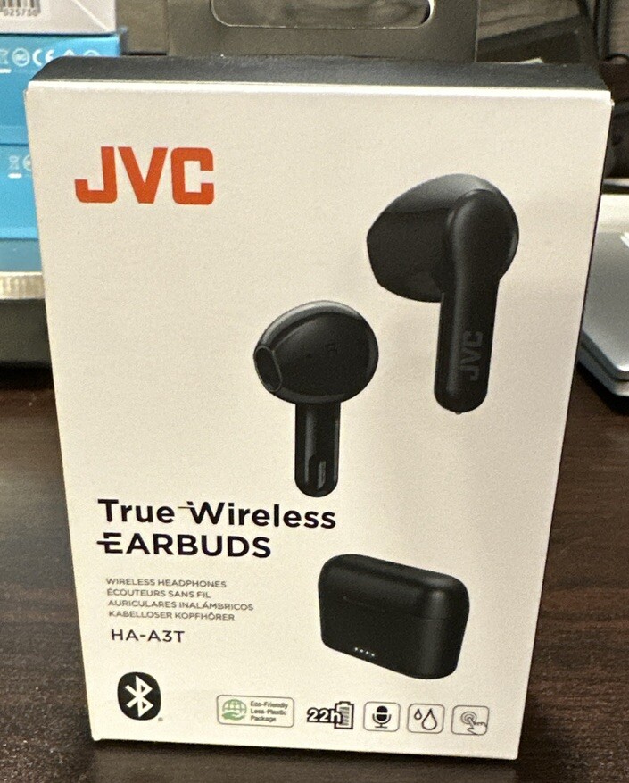 JVC True Wireless Earbuds Headphones HA-A3T Black