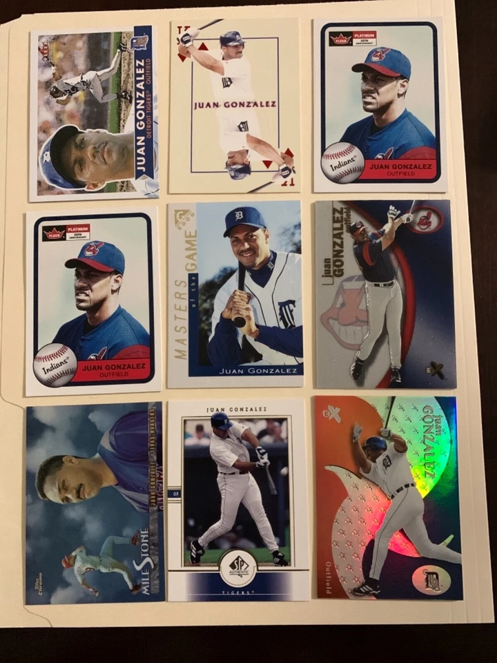 Juan Gonzalez 1990-2004 Inserts Parallels Oddballs NM-MT Texas Rangers You Pick! - Image 2 of 4