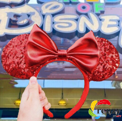 Red Sequin Bow Redd Pirate Disney Parks Mickey Mouse Minnie  display picture 1