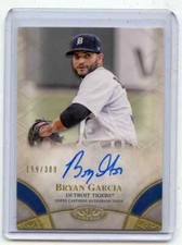 2021 TOPPS TIER ONE #BOA-BGA BRYAN GARCIA AUTOGRAPH #159/300 DETROIT TIGERS 9111