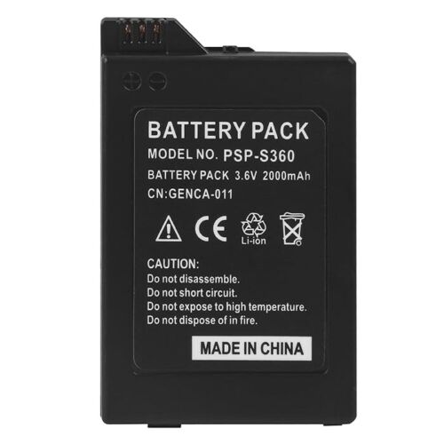 Batterie de remplacement pour console Sony PSP 2000/3000 PSP-S110 2000mAh 3,6V - Photo 1/12