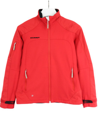 Mammut SOFtech Jacke Damen XS Reißverschluss Fleecefutter Rot Taschen